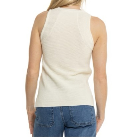 Peter Millar Campbell Ottoman Rib Sweater Ivory - L - Picture 2 of 7